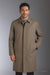 Men's Dress Coat  Classic Poplin Raincoat-Trench Coat Taupe