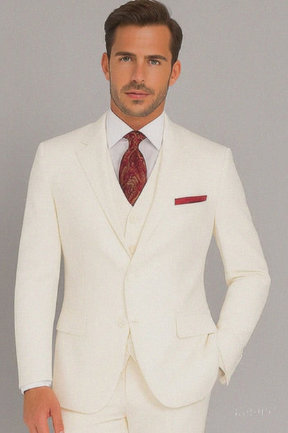 Men's 3 Piece Fashion Suit - Vested 3 Piece Zoot Suit  - Three Piece Suit