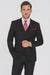 Steve Harvey Suits Clothing line - Steve Harvey Suits Men's Black 3 Piece Peak Lapel Suit