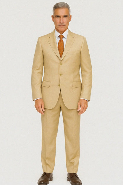 Solid Camel Suit ~ Khaki Bronz