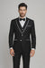 Men'S Designed Black Two Button Tuxedos