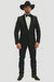 Men's Two Toned Full Lapels Shawl Black Tuxedo wool Fabric Suit