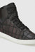 Belvedere Vero Crocodile Patchwork High-Top Sneaker in Honey