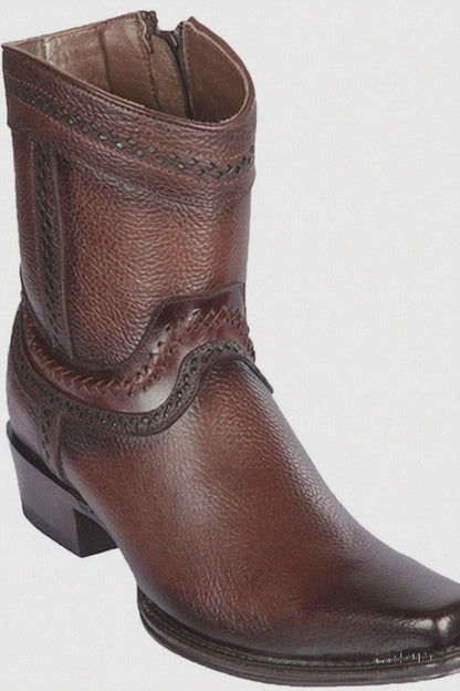 Men's Los Altos Genuine Leather European Toe Short Boots 76B27