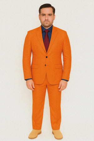 SKU#JA57926 Bright Orange Suit With Pants - Light Orange Suit