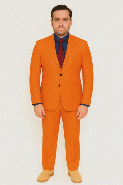 SKU#JA57926 Bright Orange Suit With Pants - Light Orange Suit