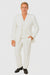 Tiglio Rosso Suit  - Classic Fit Athletic Cut 100% Wool Super 150s Italian Fabric Peak Lapel in Color Off White