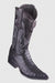 Los Altos Boots Caiman Tail Black Pointed Toe Cowboy Boots