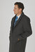 Men's Charcoal Grey Wool & Cashmere Overcoat – Classic Full Length
