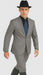 Designer Men's 2 buttons fully lined slim fit Gray suit