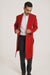 Mens Full Length and Cashmere Overcoat - Winter Topcoats - Red Coat