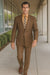 Renaissance Collection - Regular Fit 3 Piece Suit Chestnut