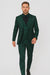 Mens Prom Tuxedo Paisley Suit - Wedding Floral Suit- Hunter - Emerald Green Wedding Jacket + Vest + Pants
