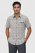 Mens Plaid Walking Suit in grey  by Dreams by Zacchi – 2 Piece Leisure Outfit with Matching Shirt and Pants - $99