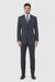 Athletic Cut Classic Suits Men's suit  Classic Relax Fit Pleated Pants 19 Inch Bottom Grey