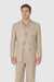 Tiglio Rosso Suit  - Classic Fit Athletic Cut 100% Wool Super 150s Italian Fabric Peak Lapel in Color Light Tan