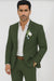 Mens Cotton Suit - Olive Summer Suit