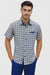 Mens Plaid Walking Suit in Royal by Dreams by Zacchi – 2 Piece Leisure Outfit with Matching Shirt and Pants - $99