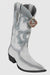 Men's King Exotic Eel Boots 3x Toe Handcrafted White
