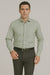 Mens Outlet Long Sleeve 100% Cotton Shirt - Green