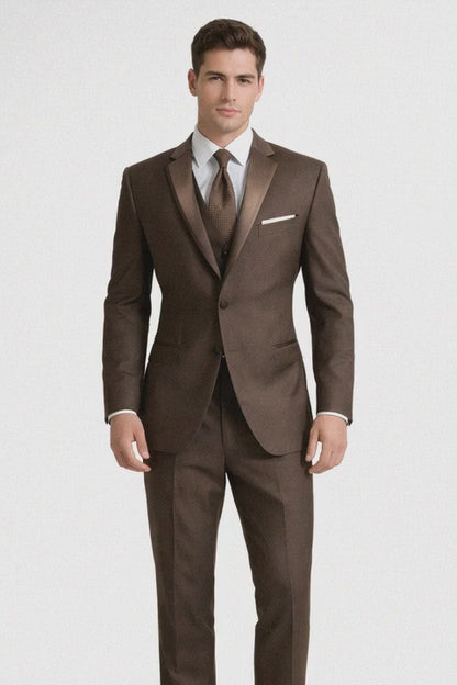 Smoking Traje - Esmoquin - Smoking Para Hombre - One Button  Trajes De Novio - Chocolate Tuxedo