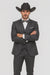 Western Suit - Trajes Para Hombres - Cowboy Formal Attire - Trajes De Novio - Slim Fit - Gray