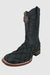 Los Altos Men's Black Matte Pirarucu Wide Square Toe Boot