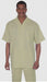 Mens walking suits casual two piece sets Summer Short Sleeve Shirt & Pants Casual Two Piece Mens Walking Outfit For Sale Pant Sets Casual Suit Set Men's Suit 100% Mens Linen Suit - Fabric – Cream