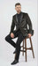Men’s Crocodile Alligator Exotic skin Texture Blazer – Slim Fit Designer Jacket with Satin Lapels for Formal and Party Wear in Black Color