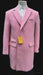 Mens Light Pink Fashion Overcoat - Light Pink Carcoat
