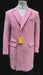 Mens Light Pink Fashion Overcoat - Light Pink Carcoat