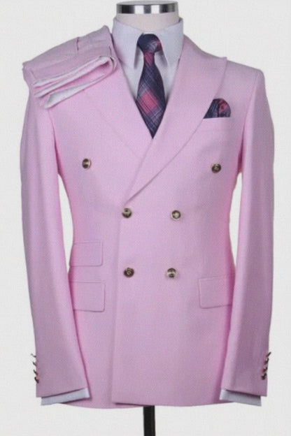 Light Pink Double Breasted Sport Coat
