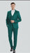 Men’s Emerald Green Textured 3-Piece Suit – Polk Dot Pattern Formal Wedding, Prom, and Evening Wear Outfit