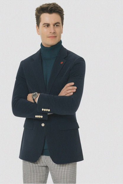 Mens Blazer French Blue