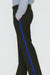 Black and Royal Side Trim Dress Pants - Black Tuxedo Pants - Flat Front Pant