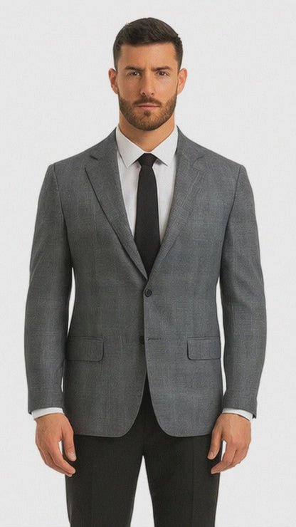 Saco vaquero - Western Sport Coat - Western Blazer - Men's Two Button Stacy Adams Glen Plaid Sport Coat Blazer