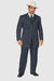 2020 New Formal Style Men's Dark Navy Blue High Fashion Bold Pronounce White Pi Suit