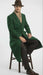 Men’s Hunter Green Full-Length Wool Overcoat – Classic Winter Dress Coat for Formal and Everyday Wear