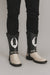 Los Altos Natural & Black Python Biker Boots