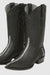 Los Altos Men's Black Stingray Rowstone Snip Toe Boots