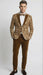 Men’s Brown Tuxedo dinner Jacket Blazer – Jacket for Formal Paisley Pattern Coffee Mocca Color + Bowtie
