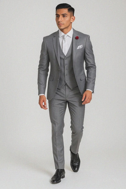 Dad And Son Two Button Gray Matching  Perfect for toddler Suit wedding  attire outfits Suits