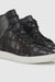 Belvedere Vero Crocodile Patchwork High-Top Sneaker in Honey