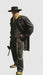 Men's Black and Gold Stripe Long Zoot Suit