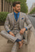 Classic Men’s Checkered 3-Piece Suit – Wedding & Business Wear