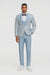 2026 Prom Special Blue Tuxedo Suit w/ Double-Breasted Vest by Tazzio