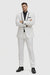 1 Button White Shawl Lapel Black Shirt Tuxedo