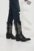 Los Altos Boots Black Genuine Stingray Mantarraya Skin Single Stone Western Cowboy Botas De Mantarraya - Mantarraya Boots (EE)