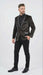 Men’s Crocodile Alligator Exotic skin Texture Blazer – Slim Fit Designer Jacket with Satin Lapels for Formal and Party Wear in Black Color