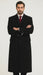 Black Cashmere Chesterfield Overcoat – 1920s Full Length Topcoat